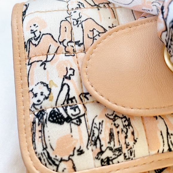 SOLD ✨Chanel Limited Edition Karl Lagerfeld Print Satin Stitch Chain Scarf Bag - Picture 7 of 17